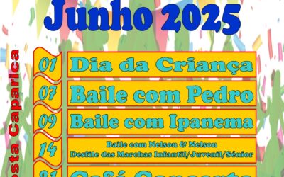 PROGRAMAÇÃO JUNHO – COSTA CAPARICA – 2025