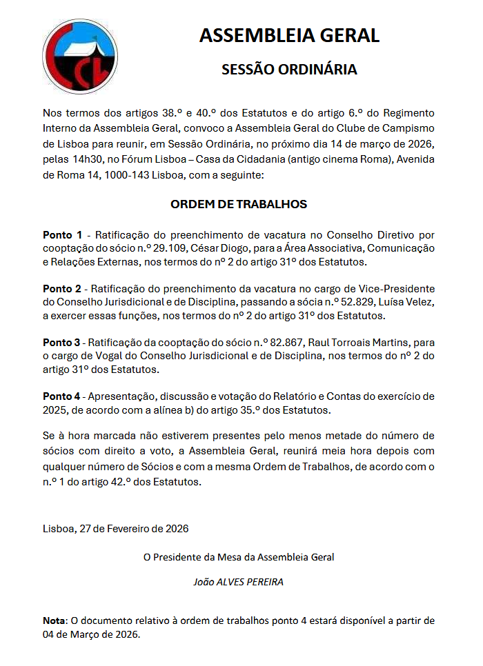 Convocatória AG