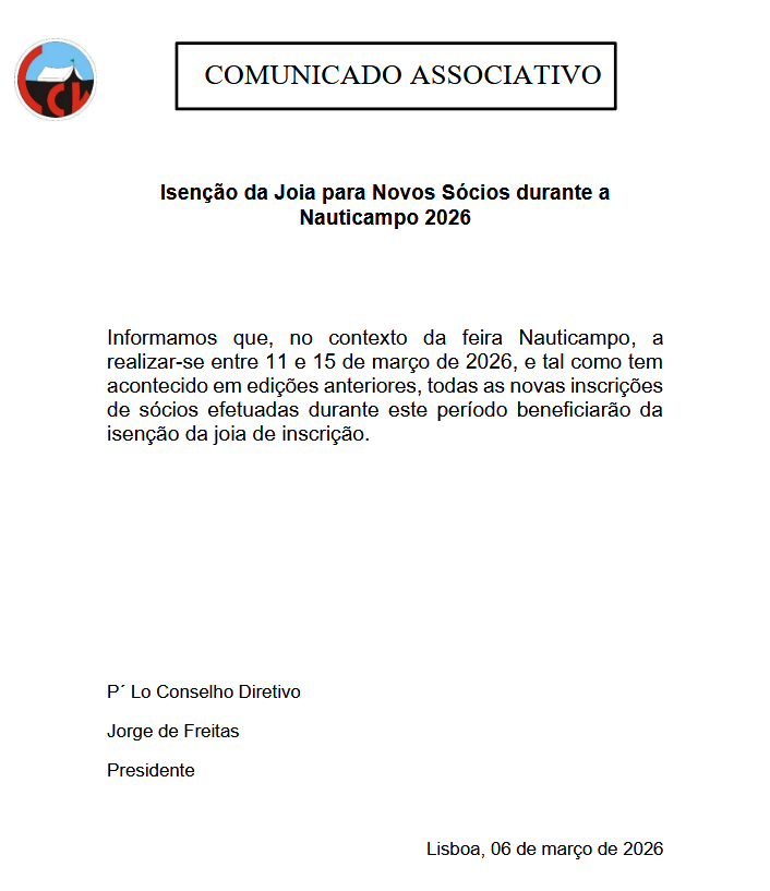 Comunicado Associativo - Nauticampo