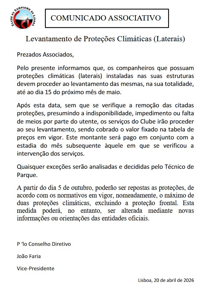 Comunicado Associativo