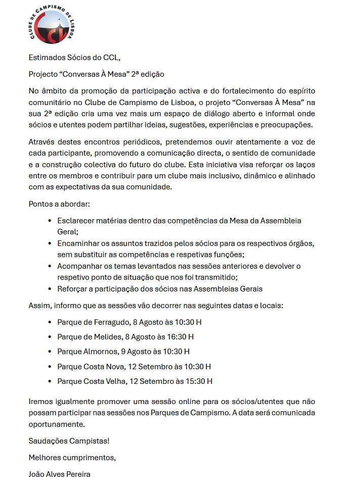 Conversas à Mesa - 2ª Edição