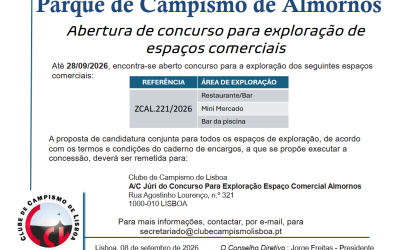Abertura de Concurso para Exploração de Espaços Comerciais – Almornos